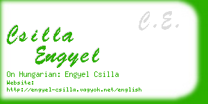 csilla engyel business card